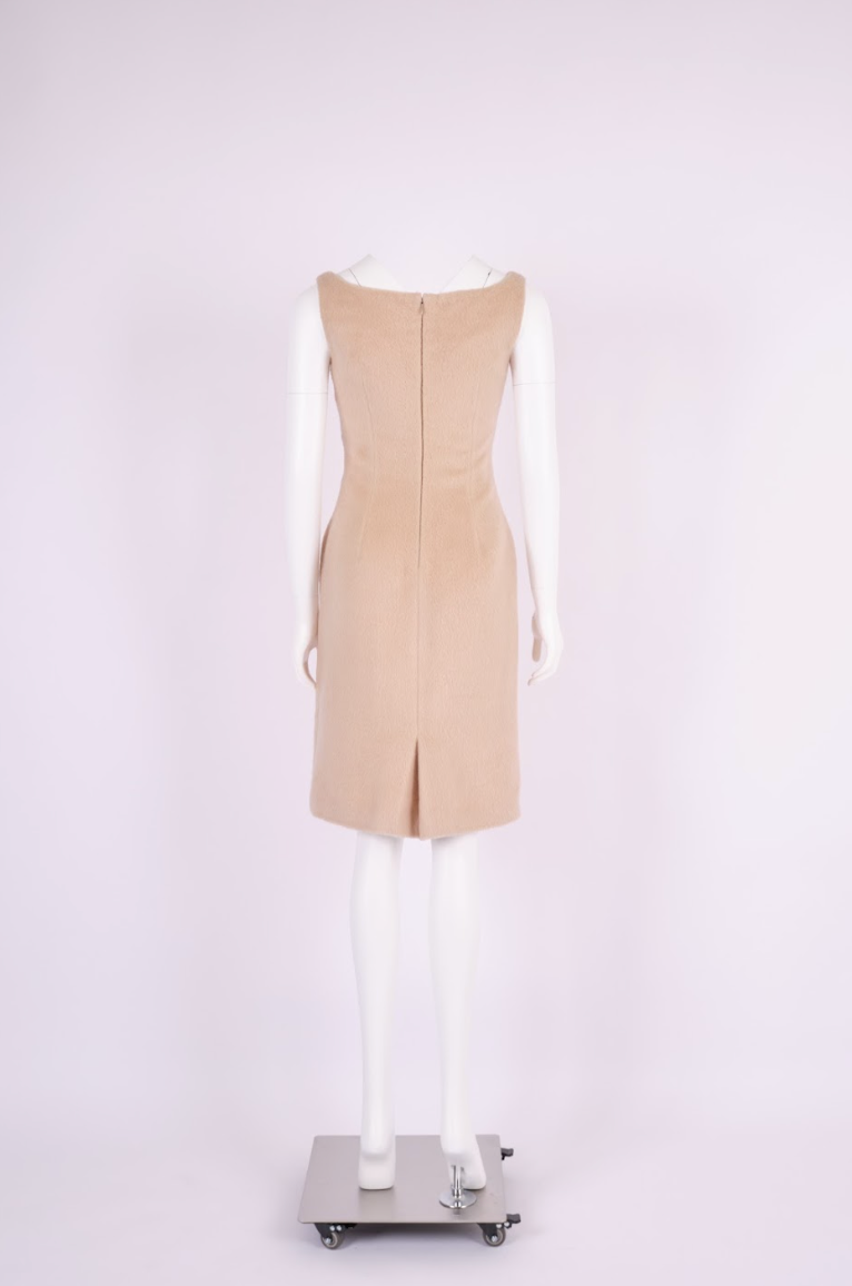 Vintage Dolce & Gabbana 1990s Brushed Wool Midi Dress