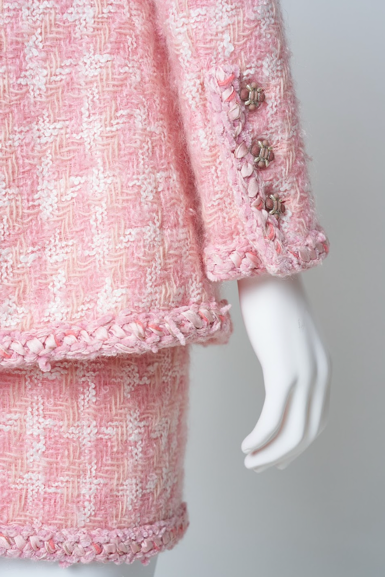 Preowned Chanel Fall 2014 Tweed Skirt and Jacket Ensemble, Supermarket Runway Collection