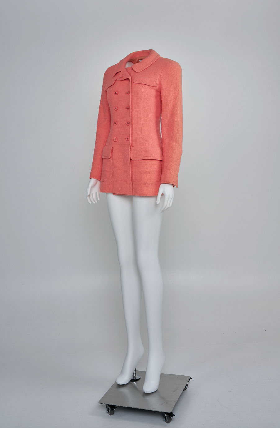 Vintage Chanel 1998 Coral Pink Jacket