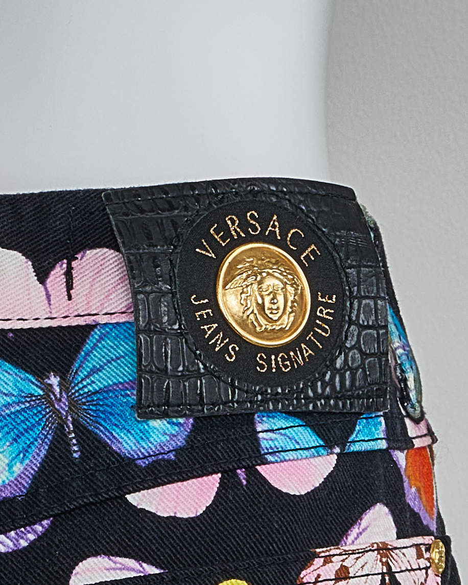 Vintage Gianni Versace 1995 Butterfly Jeans