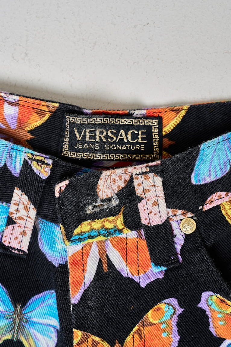 Vintage Gianni Versace 1995 Butterfly Jeans