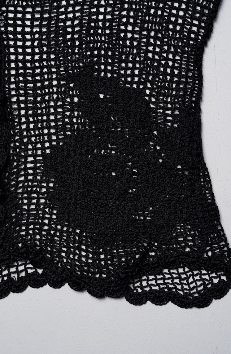 Vintage Dolce & Gabbana 1997 Crochet Rose Cardigan