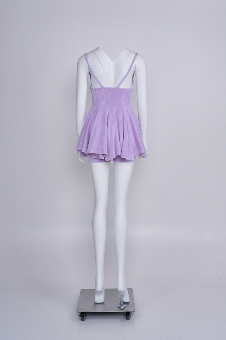 Vintage Gianni Versace 1995 Terry Cloth Dress and Shorts Set