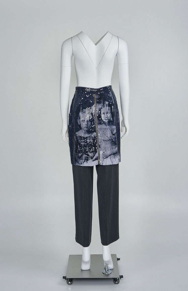 Vintage Alexander McQueen 1998 ‘Joan’ Sequin Pants Skirt