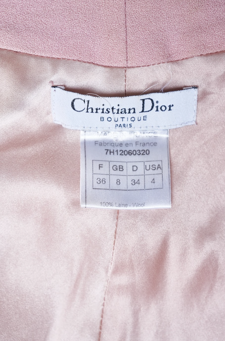 Vintage Christian Dior 1997 Pink Cheongsam Set