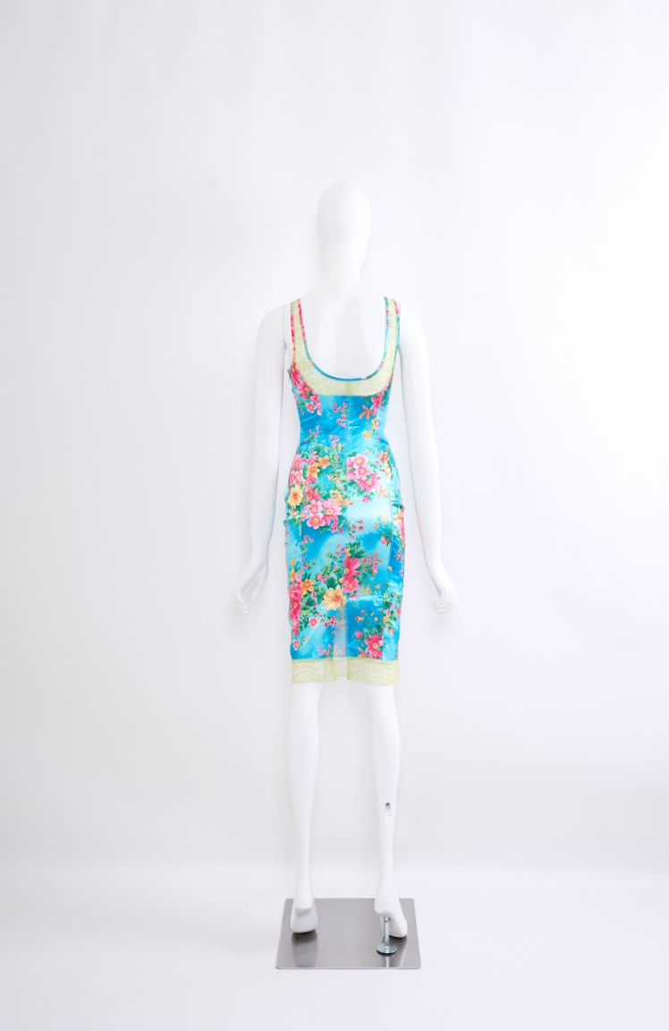 Vintage Dolce & Gabbana Spring 2000 Blue Dress