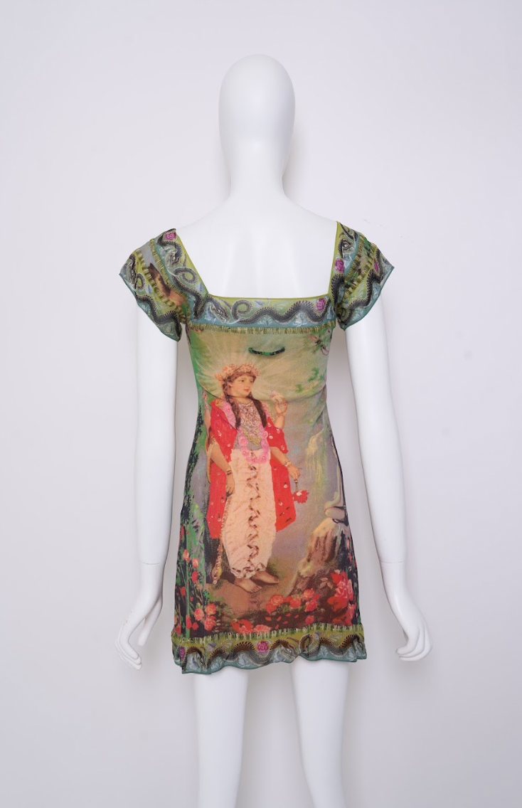 Preowned Jean Paul Gaultier Mini Dress, Femme Oriental Bath Goddess – Cafe Society Archive Preowned Jean Paul Gaultier Mini Dress, Femme Oriental Bath Goddess – Cafe Society Archive