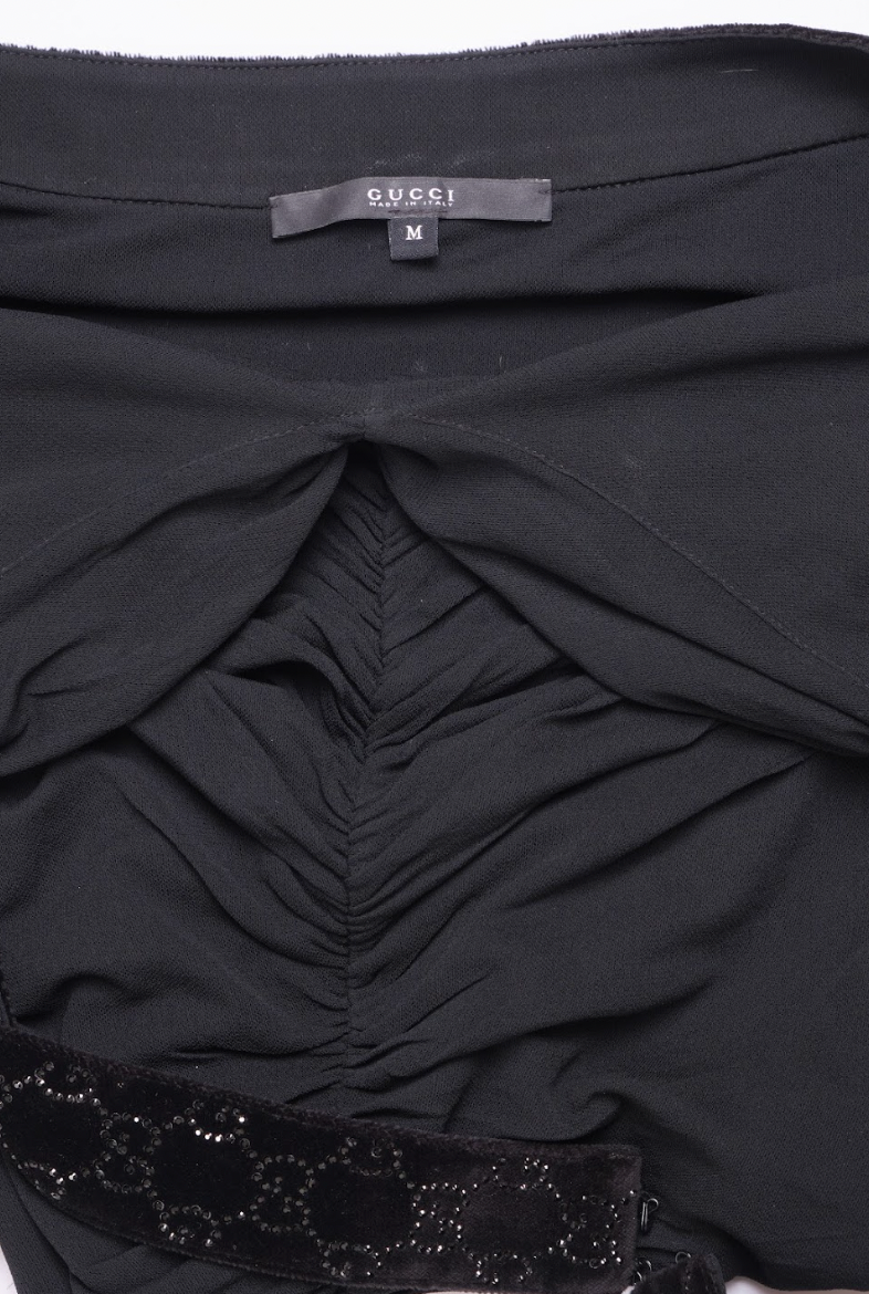 Preowned Gucci 2006 Embellished Halter Top - Pulled