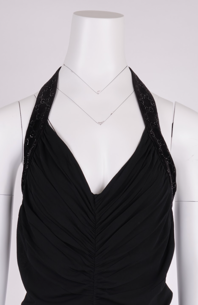 Preowned Gucci 2006 Embellished Halter Top - Pulled