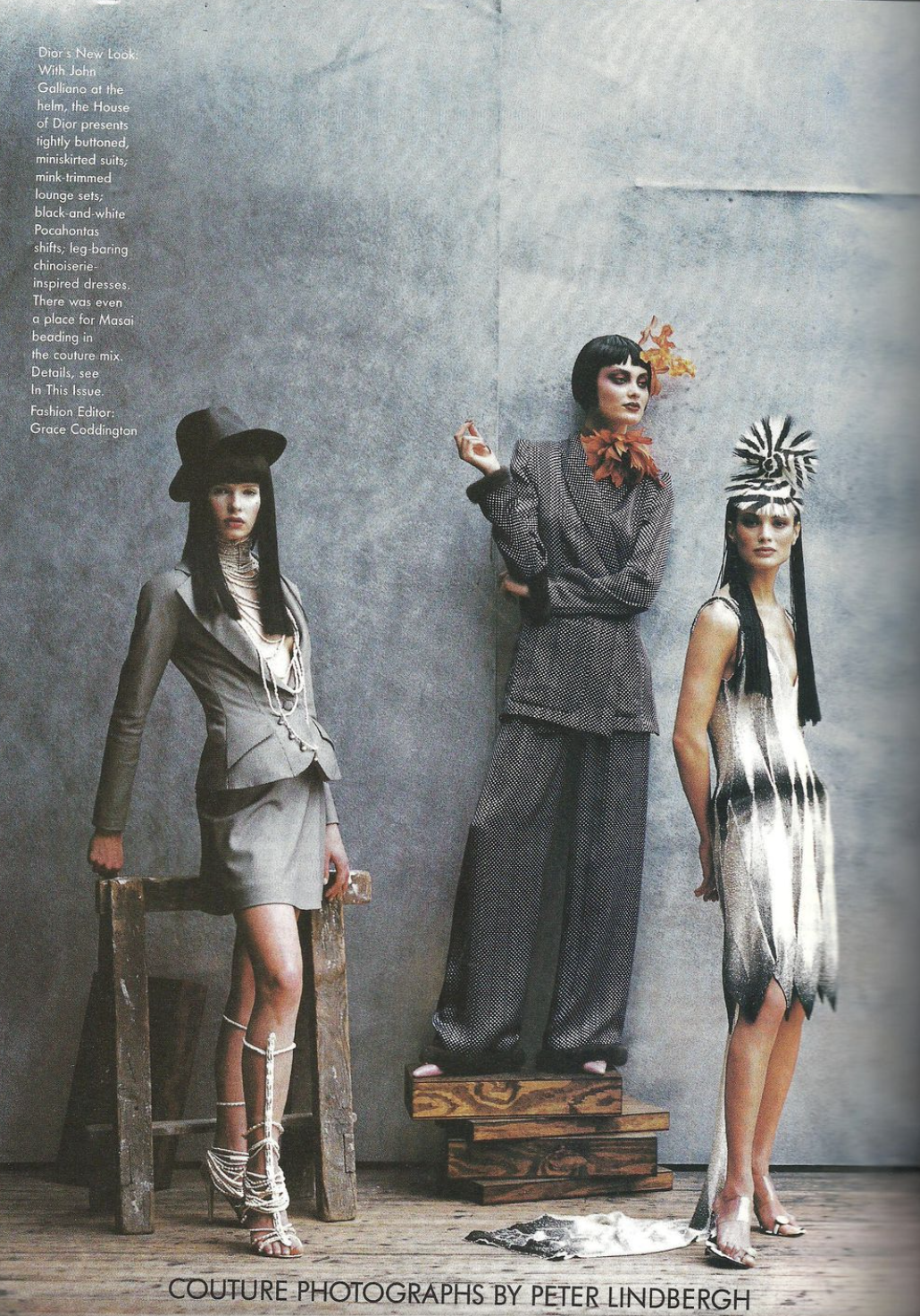 Vintage John Galliano 1997 “Suzie Sphinx” Skirt Suit