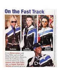 Preowned Dolce & Gabbana Spring 2001 Blue Leather Motorcycle Jacket