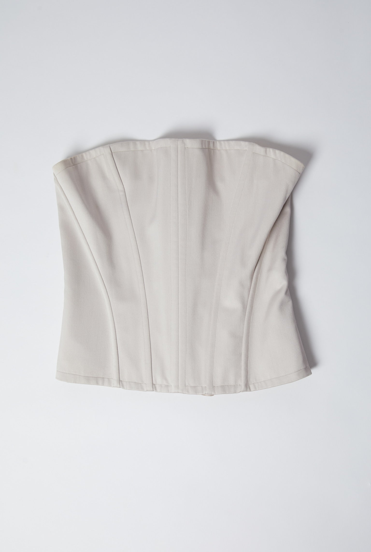 Preowned Chloé by Stella McCartney Fall 2001 Light Grey Tube Corset