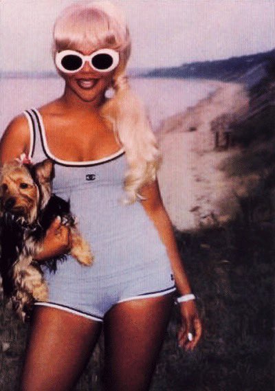 Vintage Chanel Spring 1998 Grey Logo Playsuit