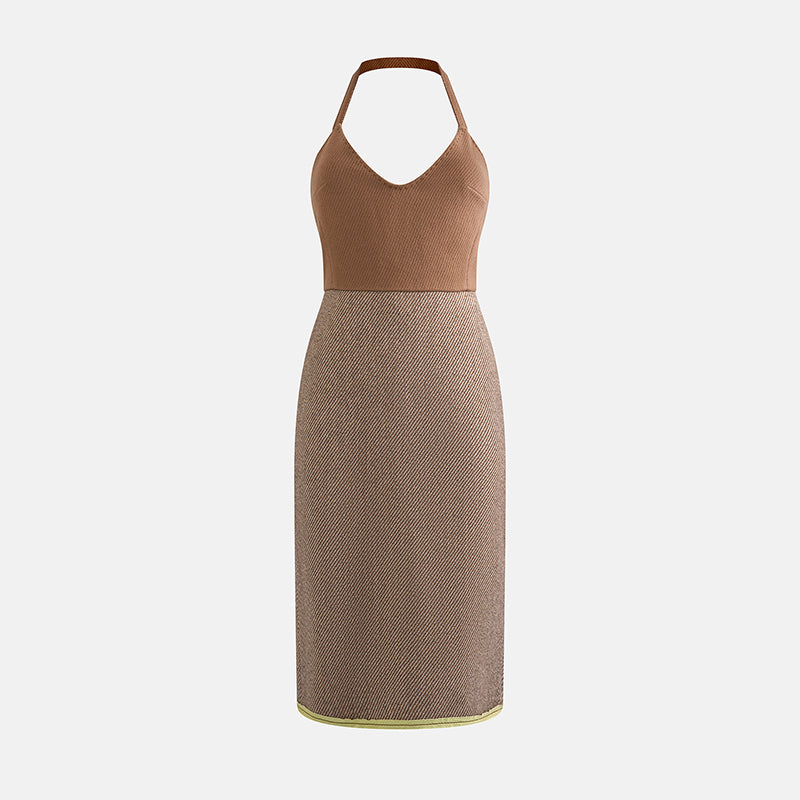 Preowned Miu Miu Fall 2000 Wool Mid-Length Halter Dress