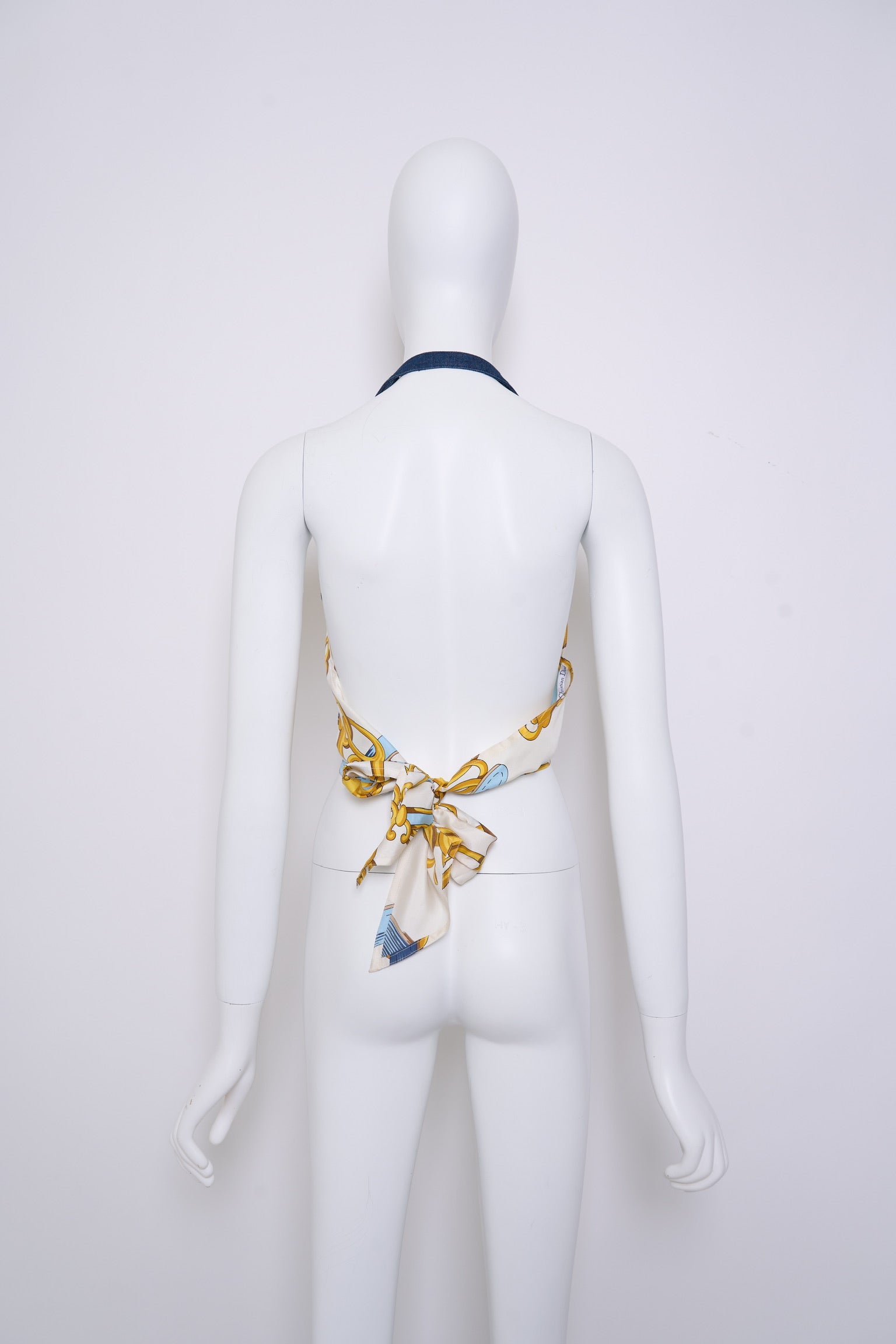 Vintage Christian Dior SS2000 Saddle Halter Top with Asymmetric Skirt, Equestrian Collection