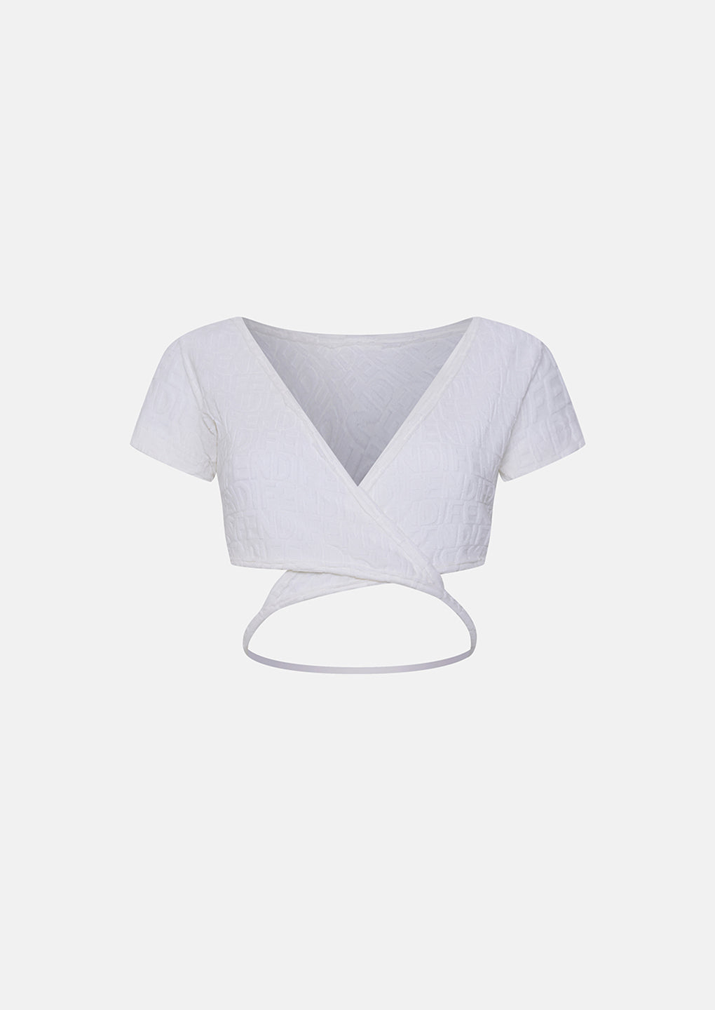 Vintage Fendi 1990s Monogram Wrap Top