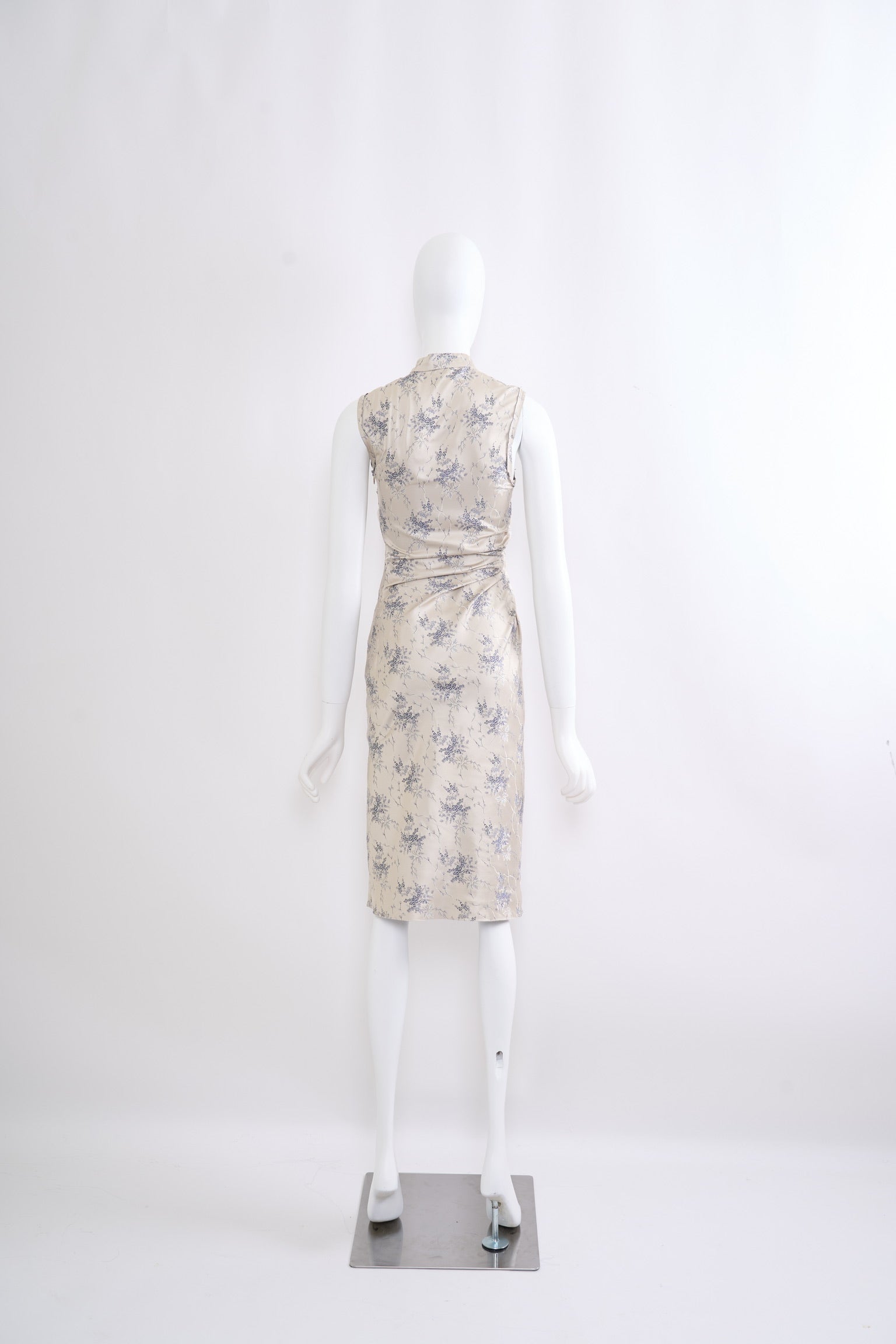 Preowned Prada Spring 2002 Silk Cheongsam Dress