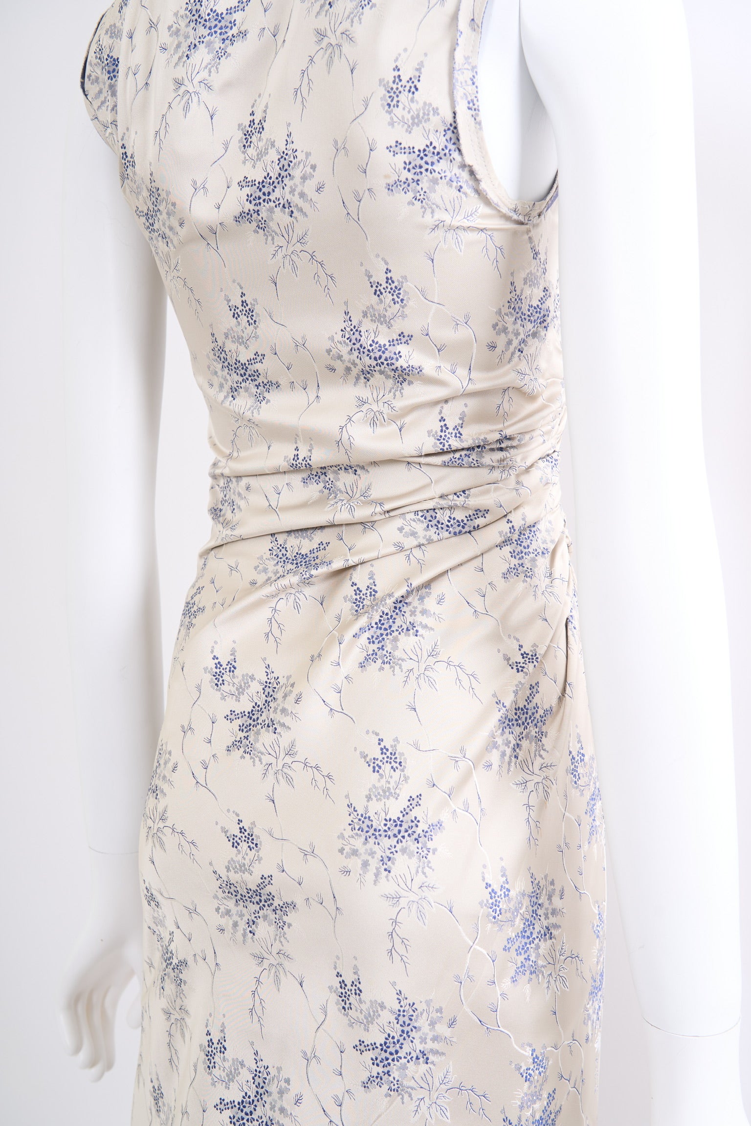 Preowned Prada Spring 2002 Silk Cheongsam Dress