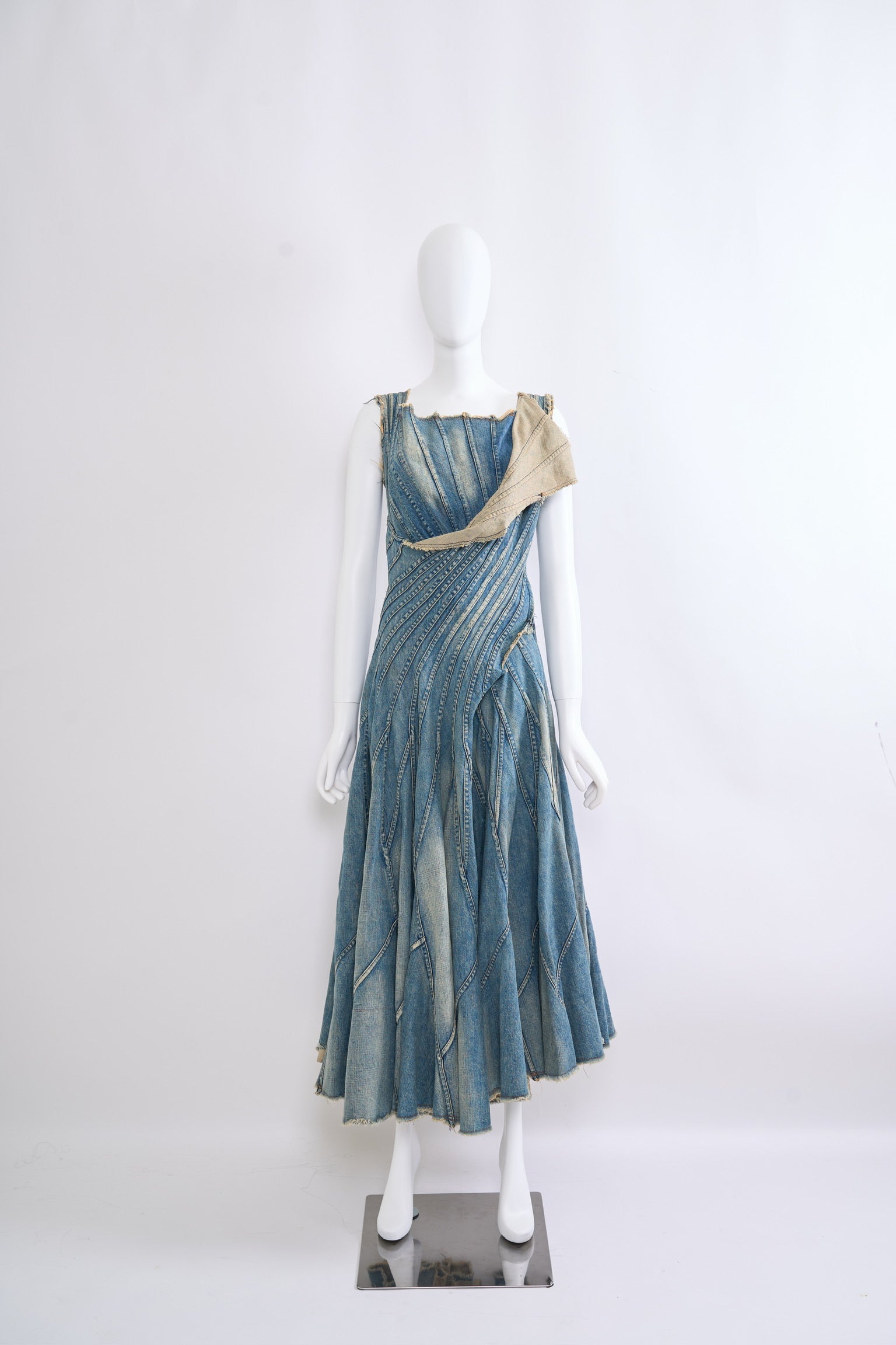 Preowned Junya Watanabe 2002 Denim Runway Dress