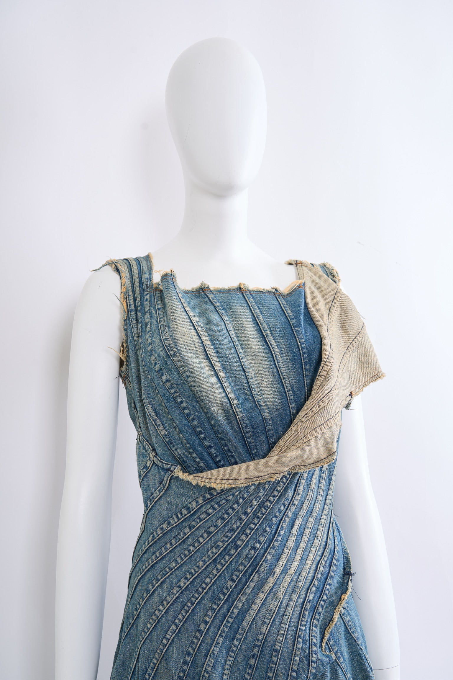 Preowned Junya Watanabe 2002 Denim Runway Dress